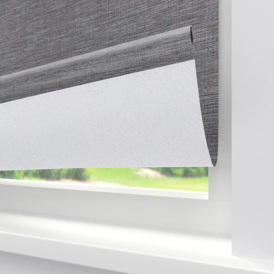 Kwantum Rolgordijnen | Rolgordijn Huib  Verduisterend Grijs