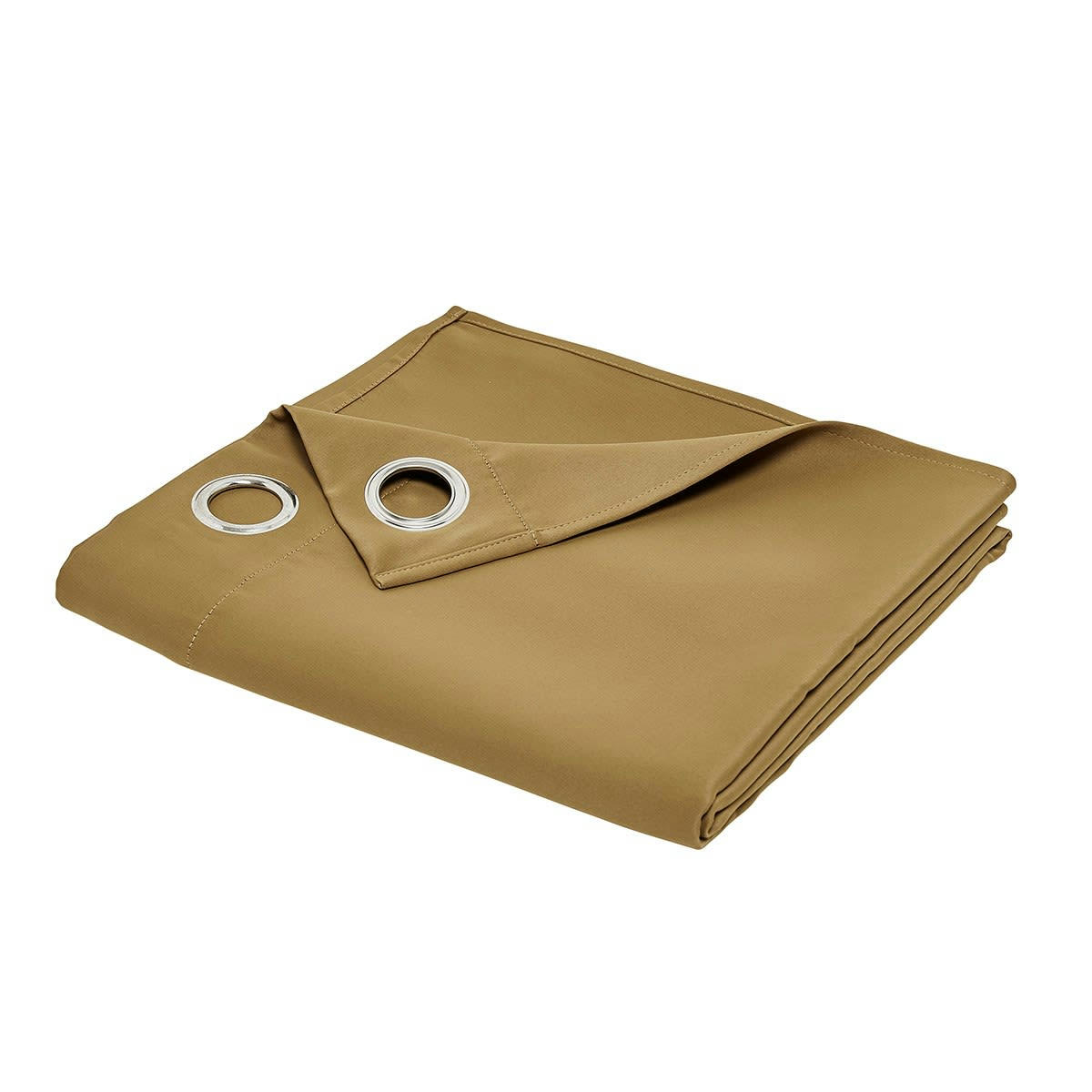 ESSENTIAL - Rideau occultant à oeillets en Polyester Bronze 140x240 cm