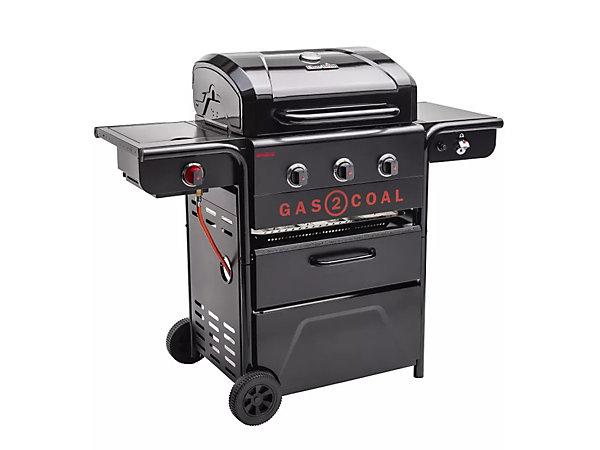 Barbecue hybride gaz et charbon Gas2coal Special Edition - 3 brûleurs   Housse de protection - Char-Broil