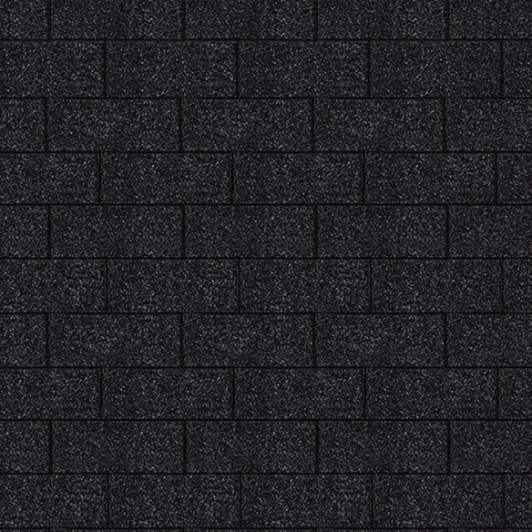 Dachschindel »Dacheindeckung«, Bitumen, schwarz, Paketinhalt: 3 m²