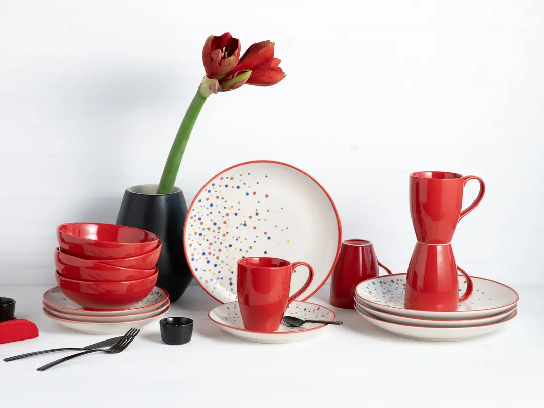Geschirrset 16-teilig Joy Dots