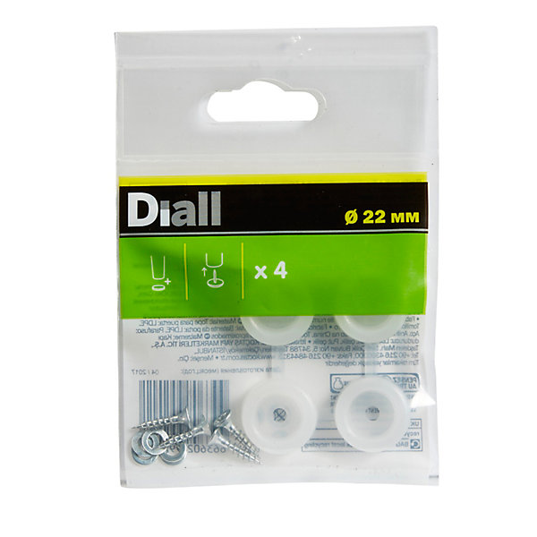 Embout en plastique Diall 22 mm x 4, transparent