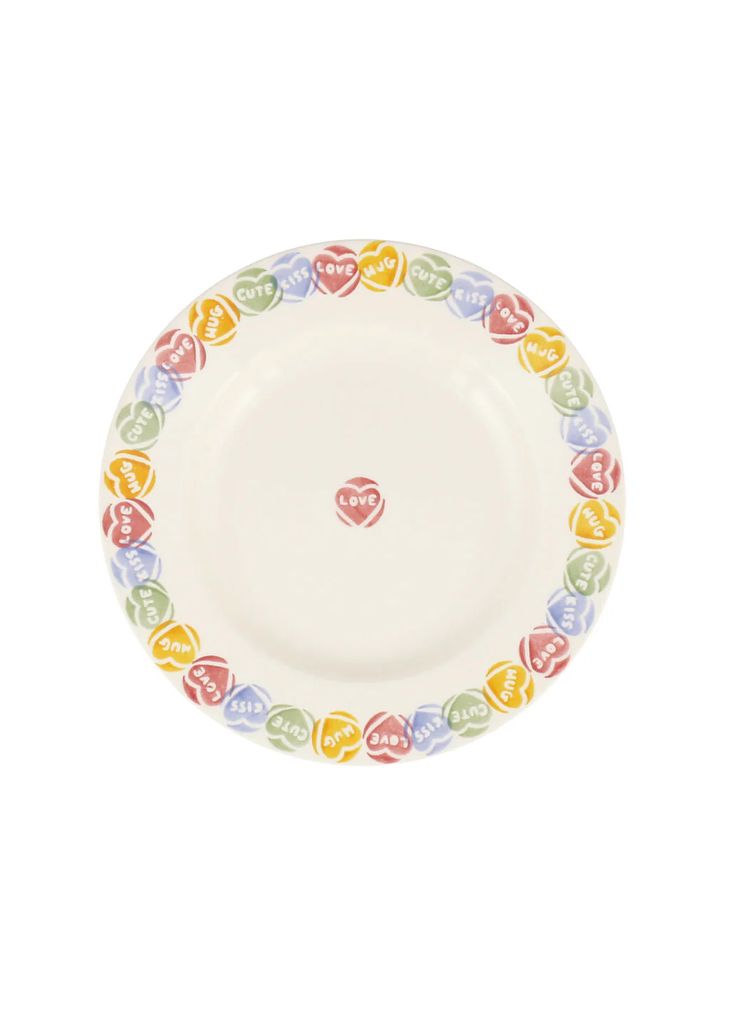 Love Hearts Medium Dinner Plate, 8.5 inch