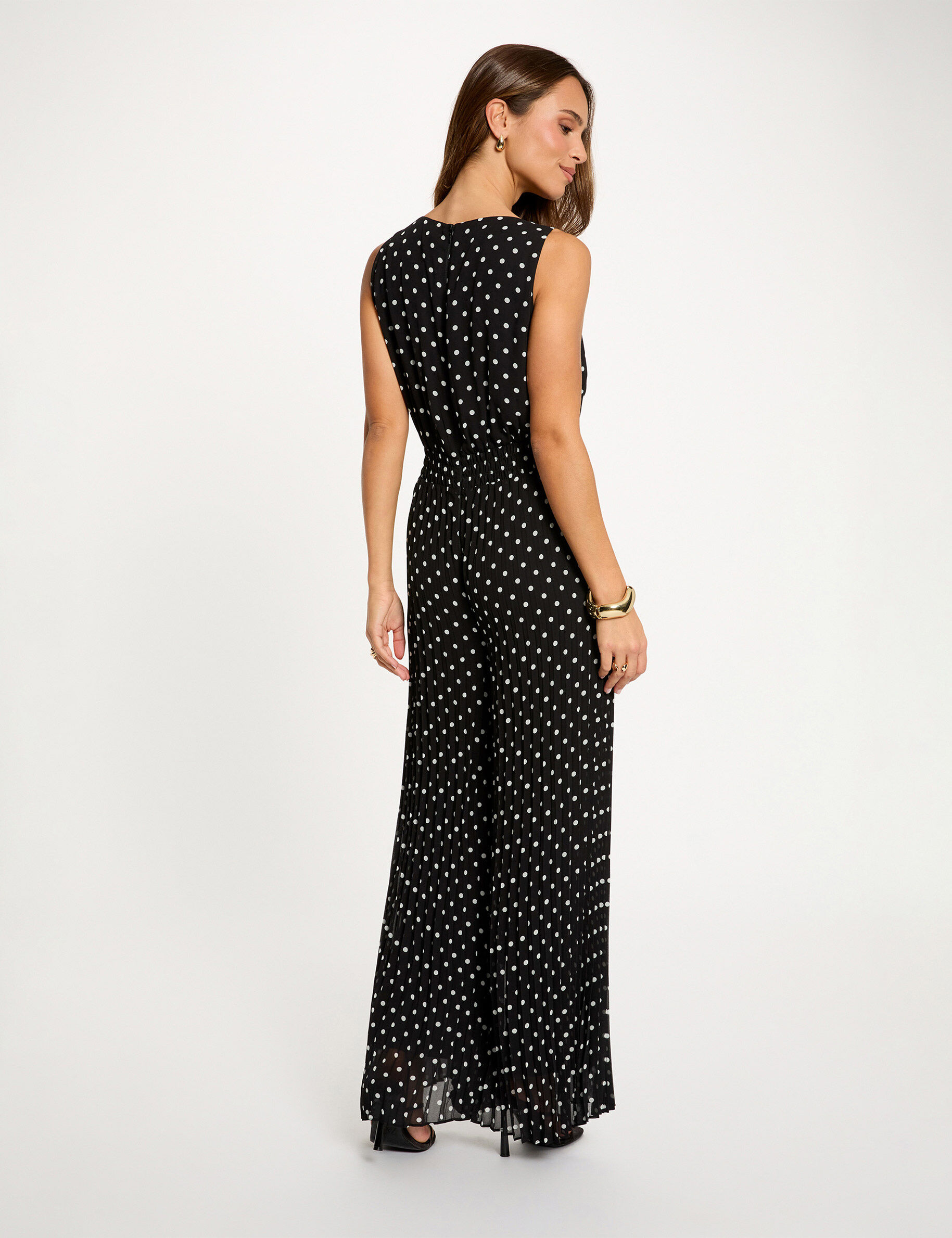 Pleated Flowy Jumpsuit Multicolor Women