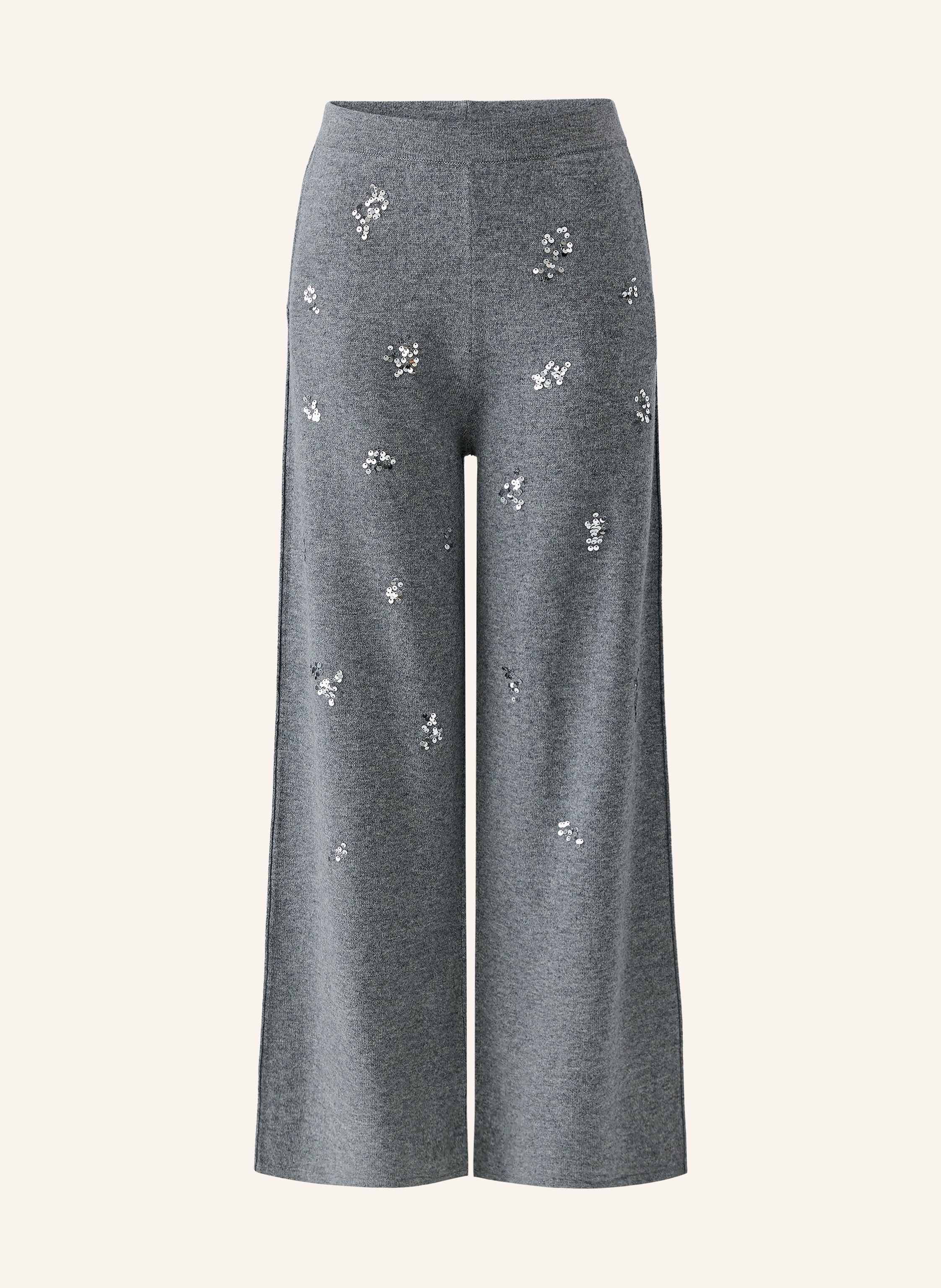 Oui Strickhose mit Pailletten