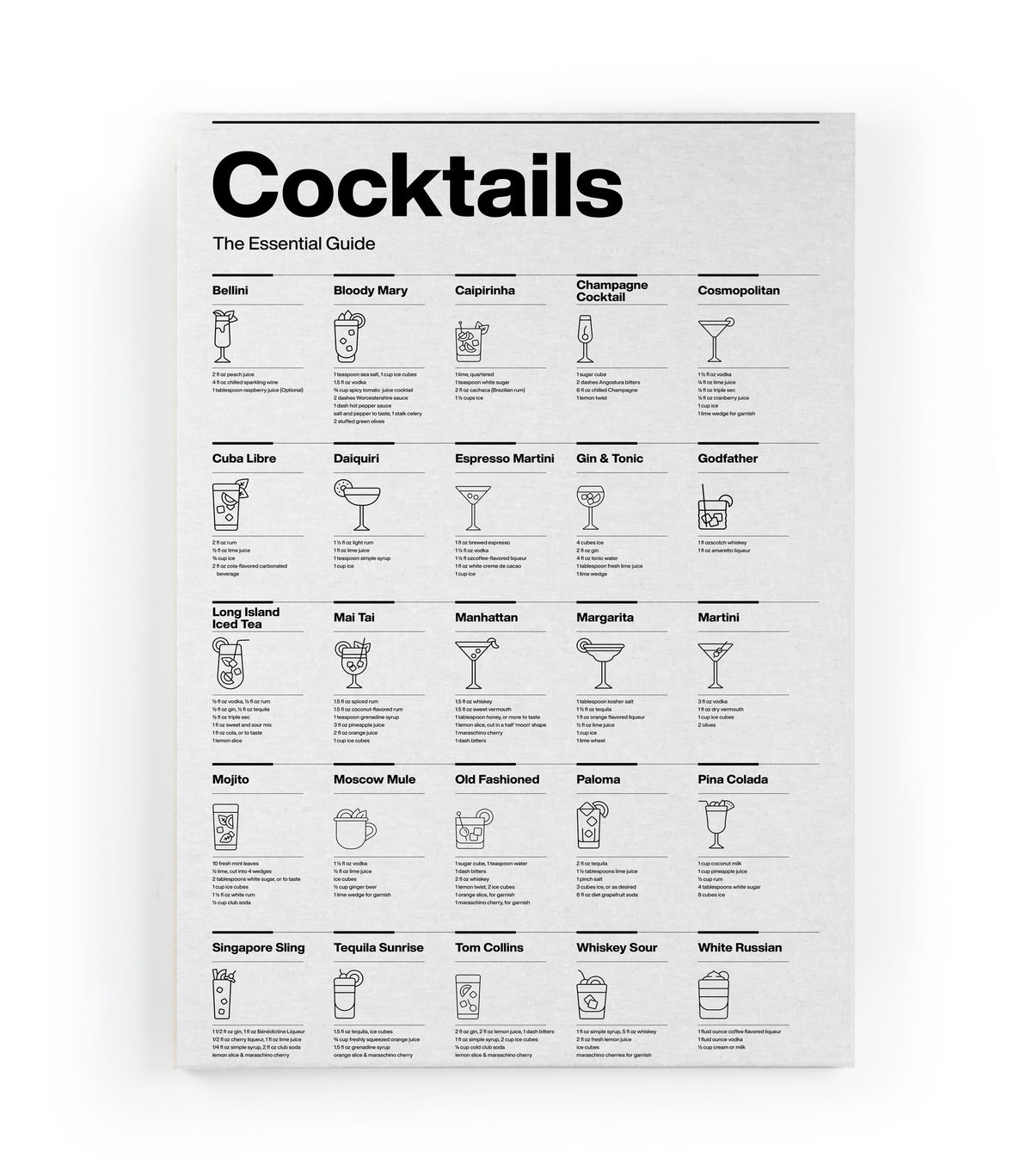 Canvas 60x40 Cocktails ZW