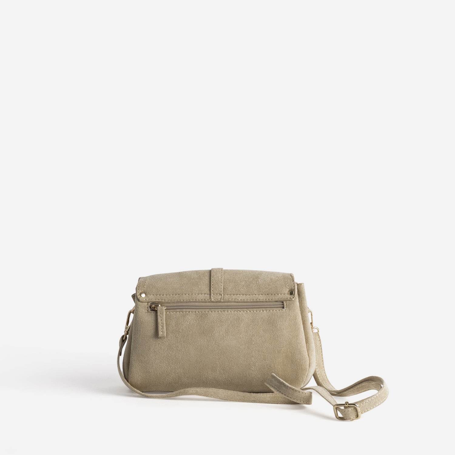 Sac à main beige suédé