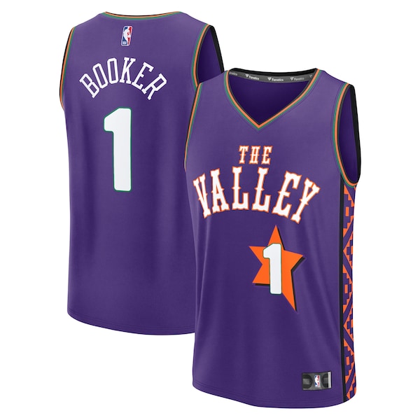Devin Booker Phoenix Suns  Youth 2024/25 Fast Break Player Jersey - City Edition - Purple