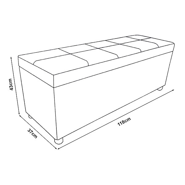 Banc de rangement Bukit 118 x 37 x 43 cm blanc en.casa