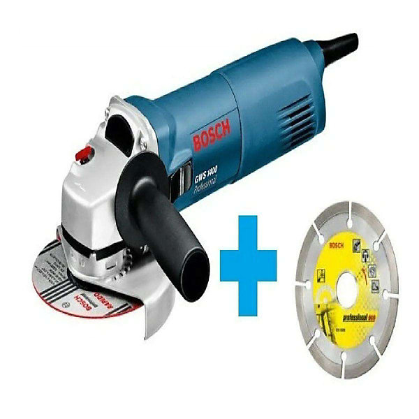 Meuleuse angulaire BOSCH GWS 1400 125 mm avec disque diamant 125 x 22,23 mm - 0601824900