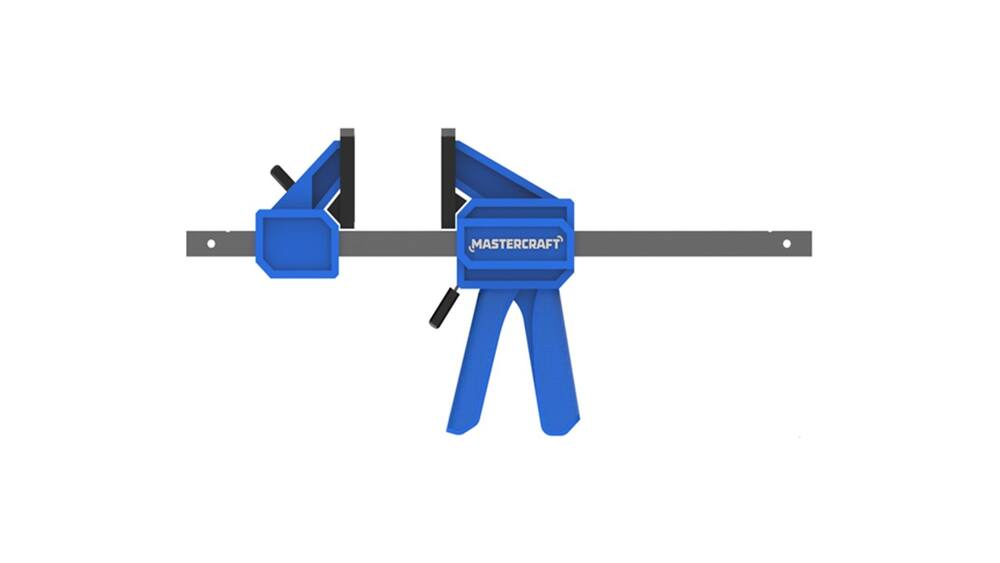 Mastercraft 36-in 300-lb Trigger Bar Clamp with 3.3-in Throat, One Handed