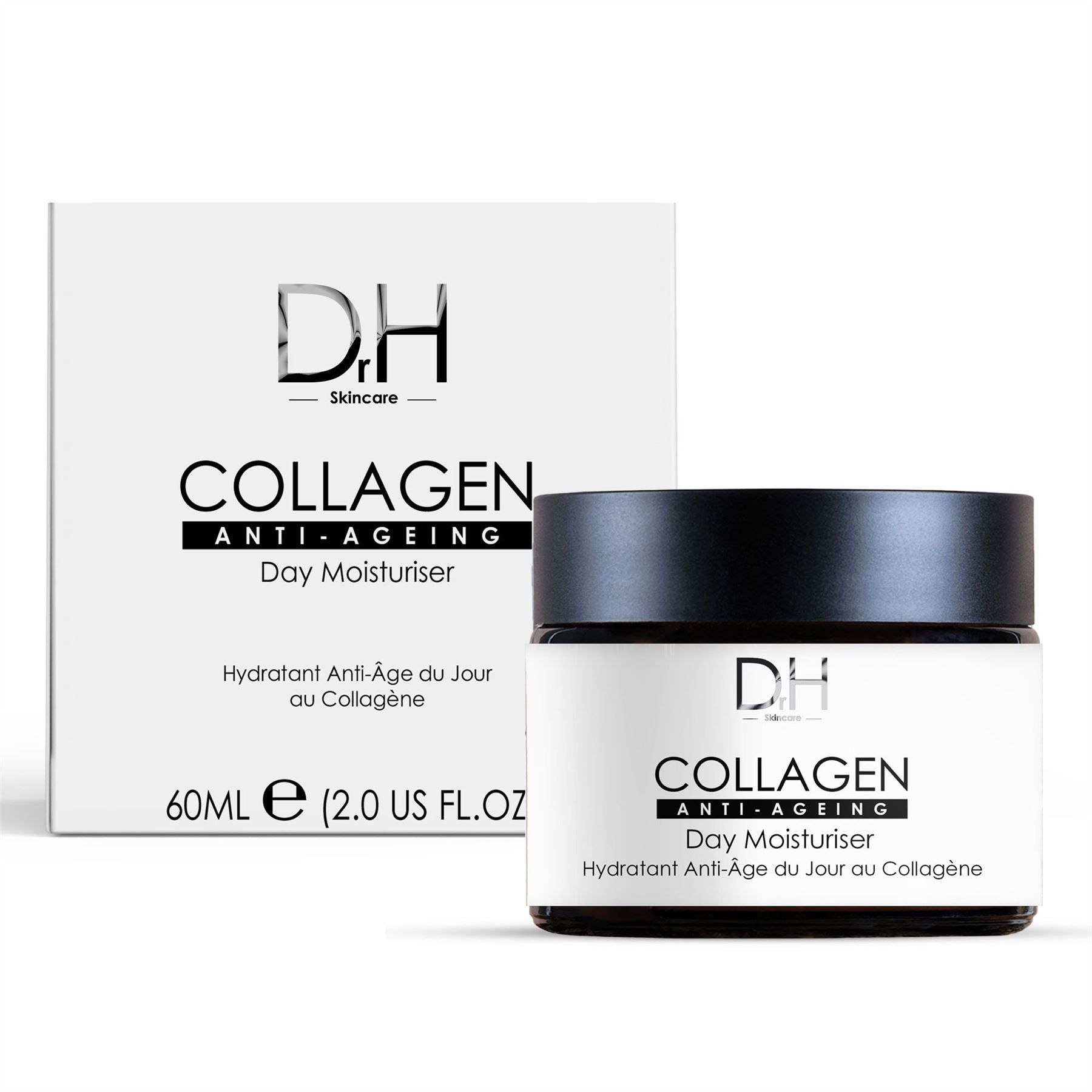 Dr H Collagen Anti-Ageing Day Moisturiser 60ml for Firmness and Collagen Support