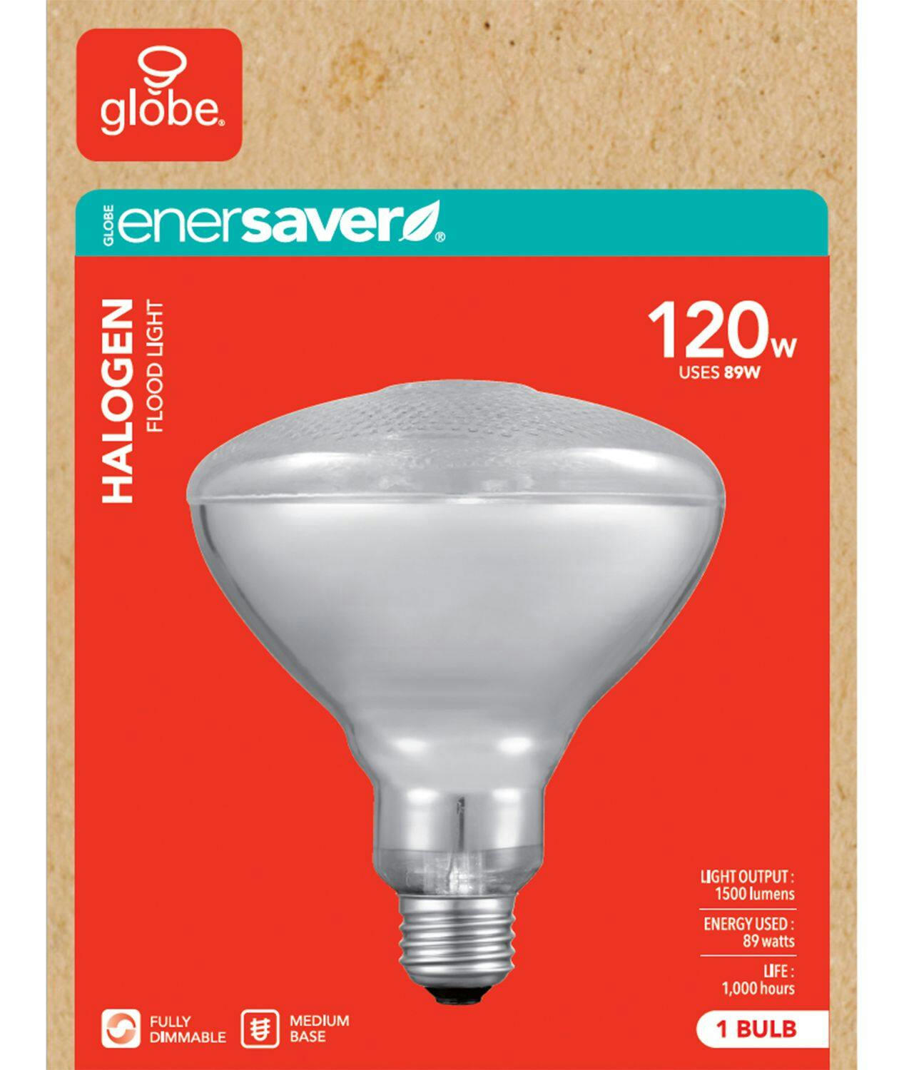 NOMA BR38 E26 Base Dimmable Halogen Flood Light Bulb, 2700K, 1700 Lumens, Soft White, 120W