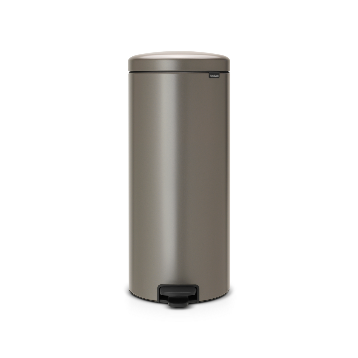 Brabantia NewIcon Pedaalemmer, 30 liter, kunststof binnenemmer - Platinum