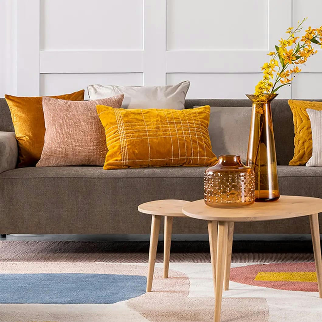 - Housse de coussin multicolore doux-40x60 cm unique