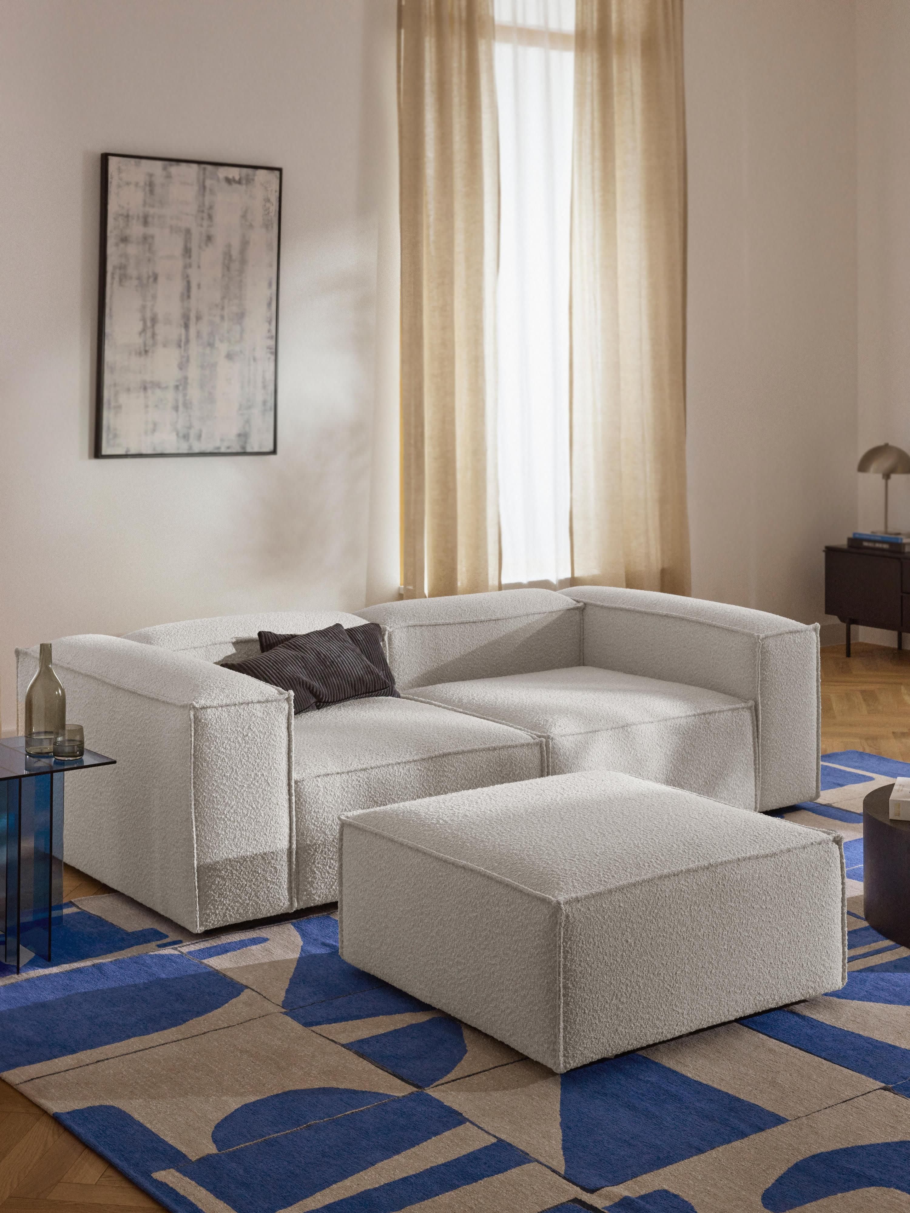 Sofa-Hocker Lennon aus Bouclé