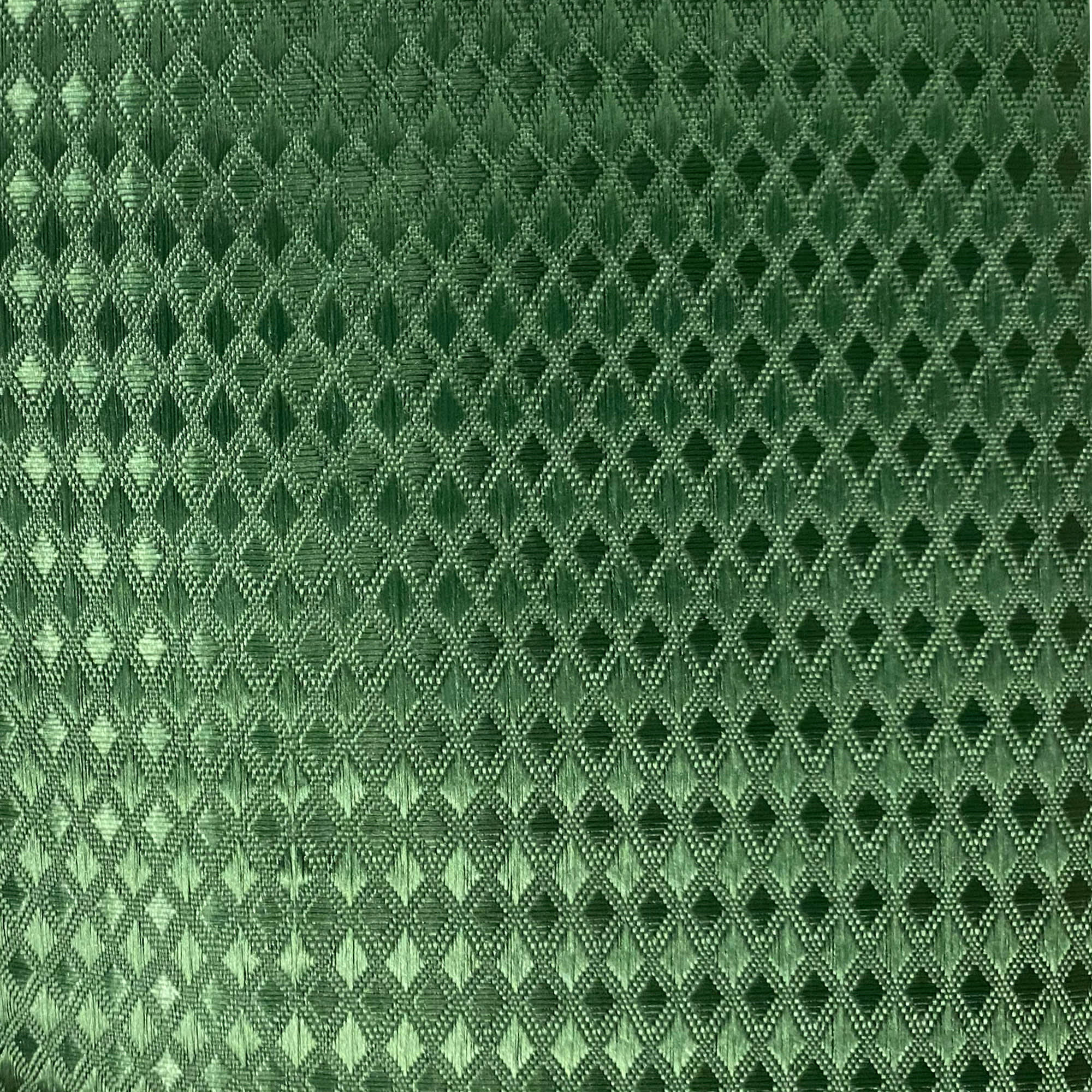 - Rideau de douche classique tissu jacquard uni vert