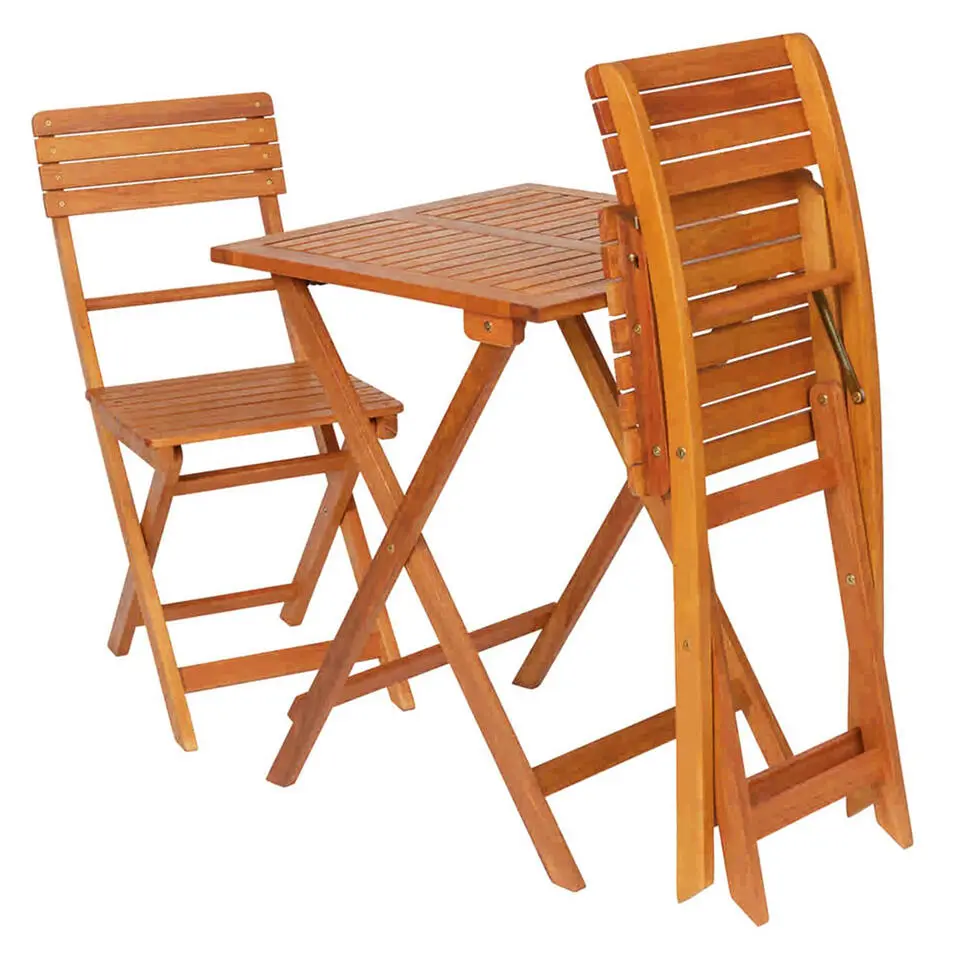 SenS-Line Bela bistro set - Eucalyptus hardhout - Inklapbaar