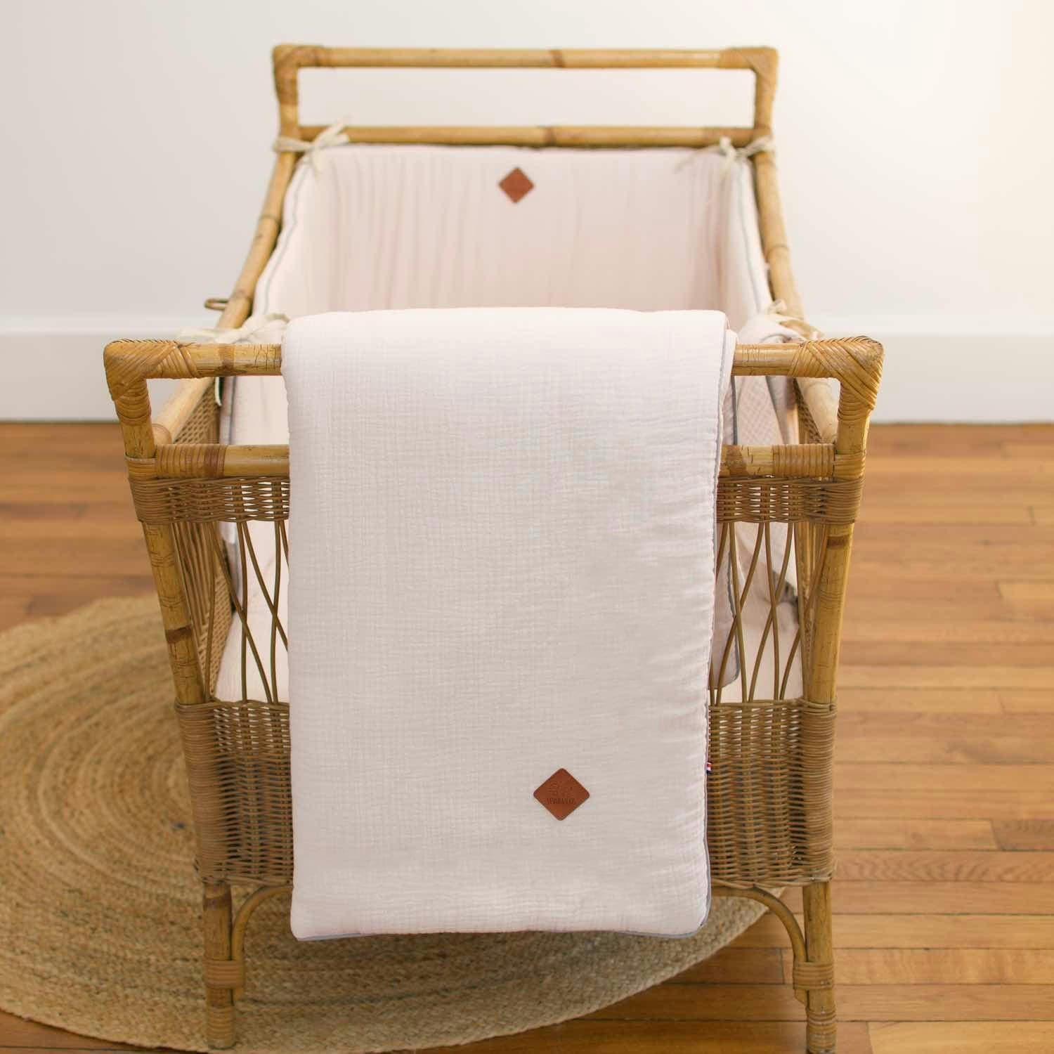 JEANNE - Ma première couverture en gaze de coton  100 x 70 cm