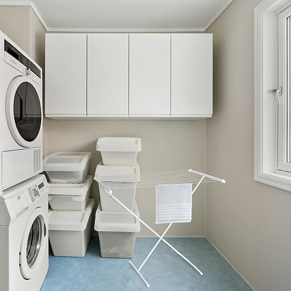 Etendoir àlinge 10M Acier 1 niveau Blanc MSV