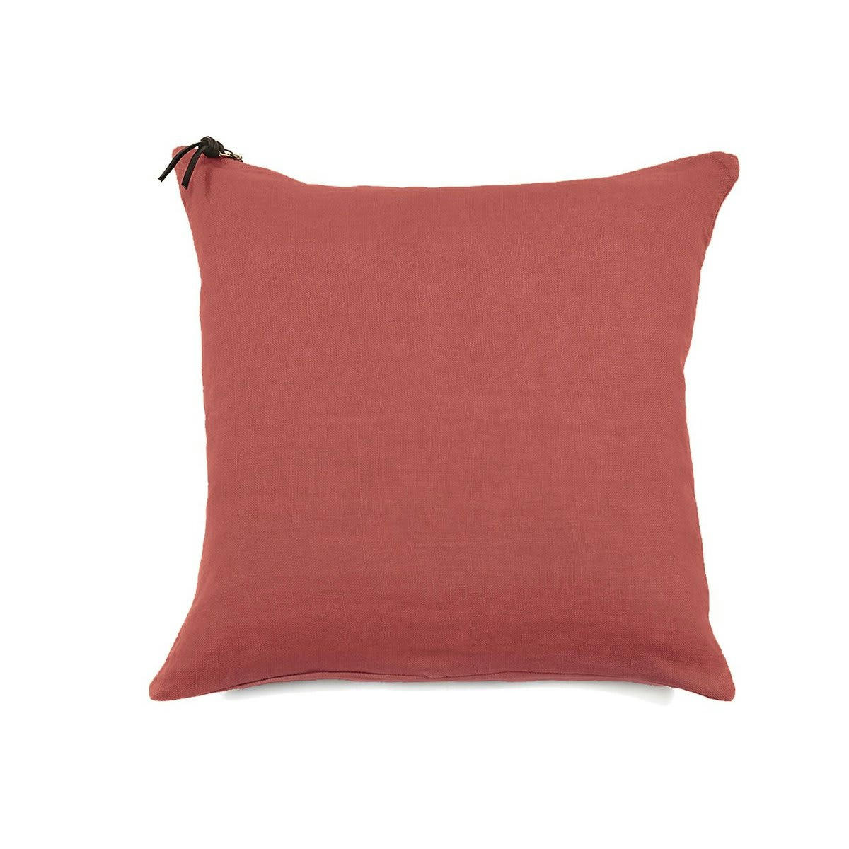 L'ESSENTIEL - Coussin Lin pur lavé Rose foncé  45x45