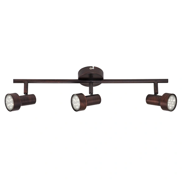 LED-Spotbalken »Rost«, Länge: 48 cm, Höhe: 12 cm, kupferfarben