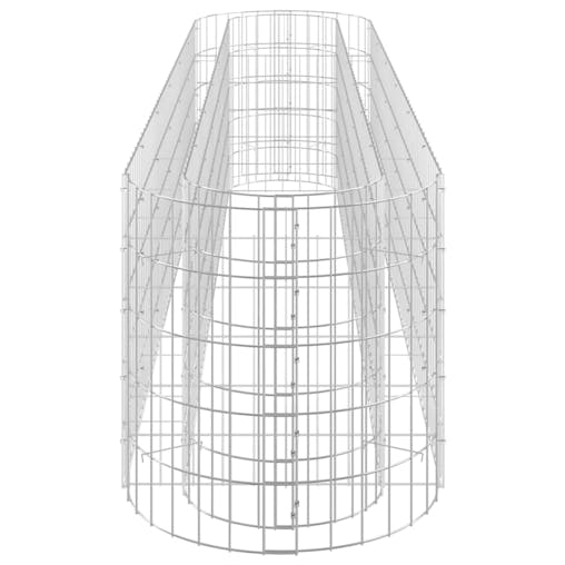 NNEVL Gabion Raised Bed Galvanised Iron 260x50x50 cm