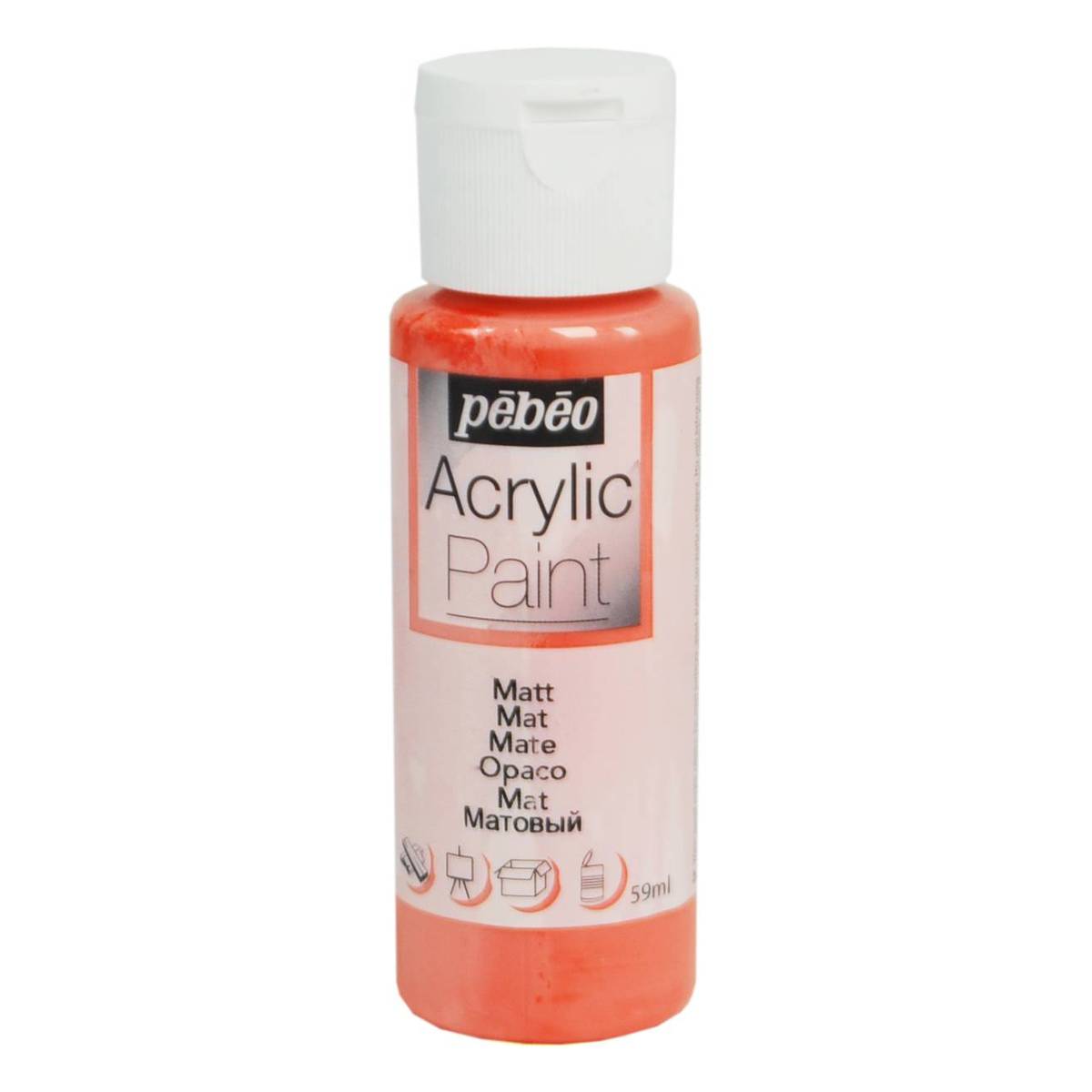 Pebeo Coral Matt Acrylic Craft Paint 59ml