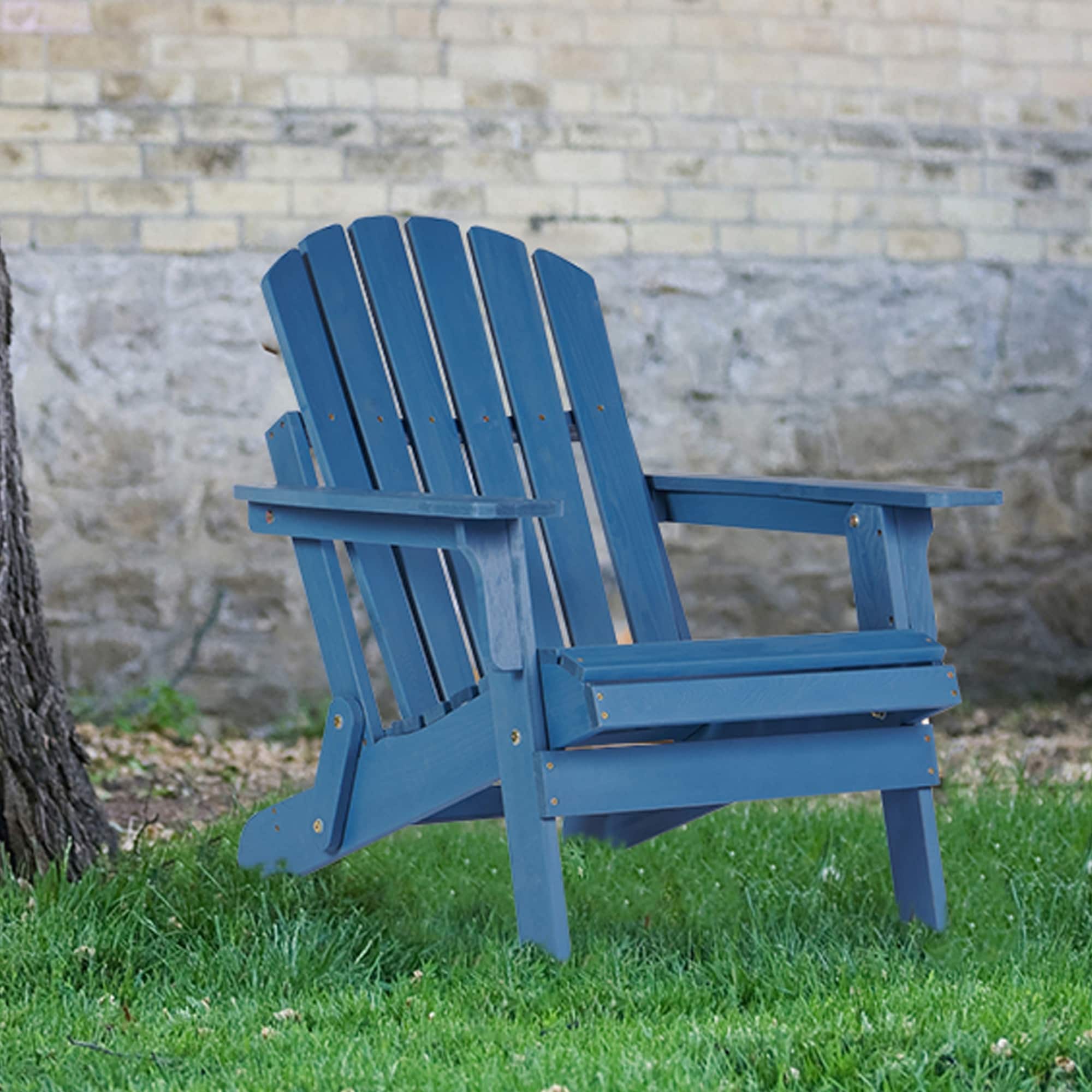 Outdoor Wooden Folding Adirondack Chair