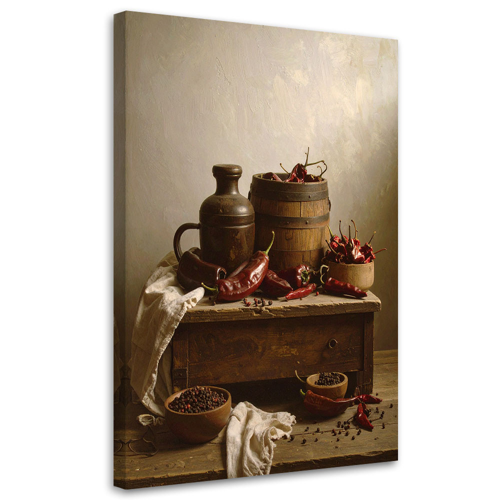 Obraz pionowy do kuchni jadalni restauracji, Papryczki chili 20x30