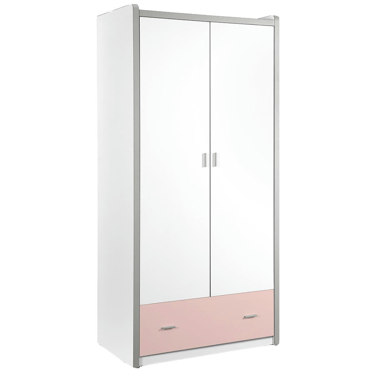 BONNY - Armoire 2 portes rose