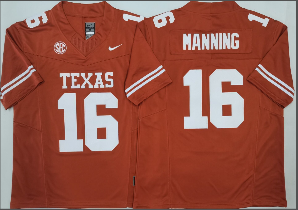 Arch Manning NCAA Texas Longhorns Nike Vapor Limited Jersey