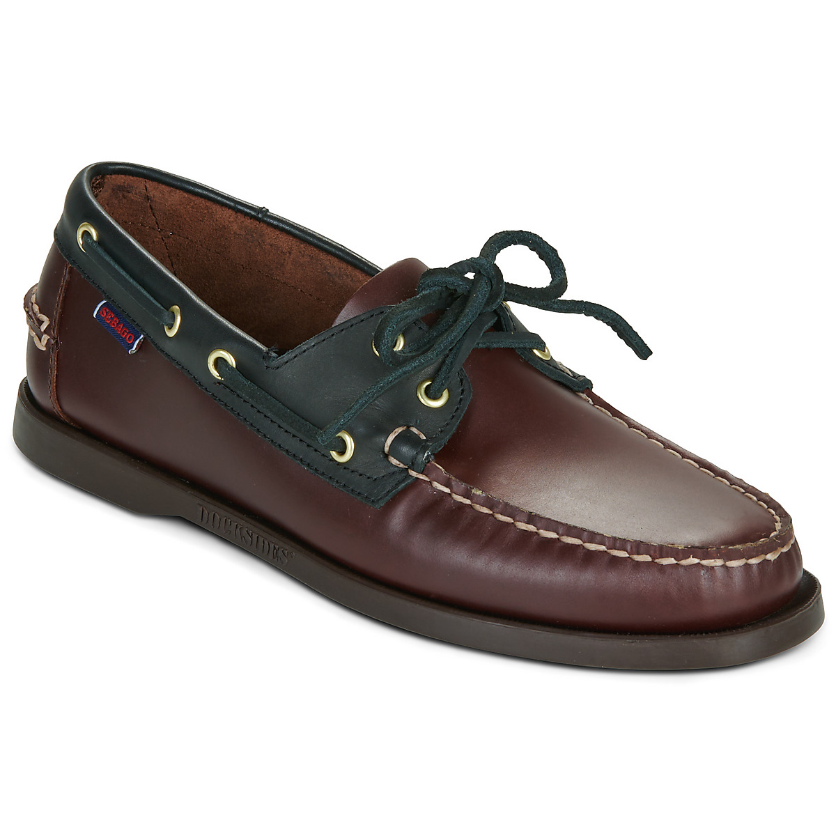 Sebago - PORTLAND LEA WAX - Black / Brown