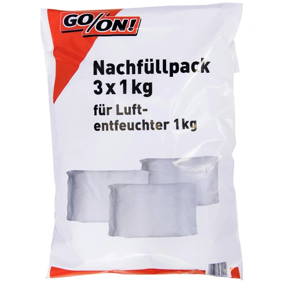 Nachfüllpaket für Luftentfeuchter, für Räume bis 35 m², 1,7 l, Calciumchlorid-Granulat