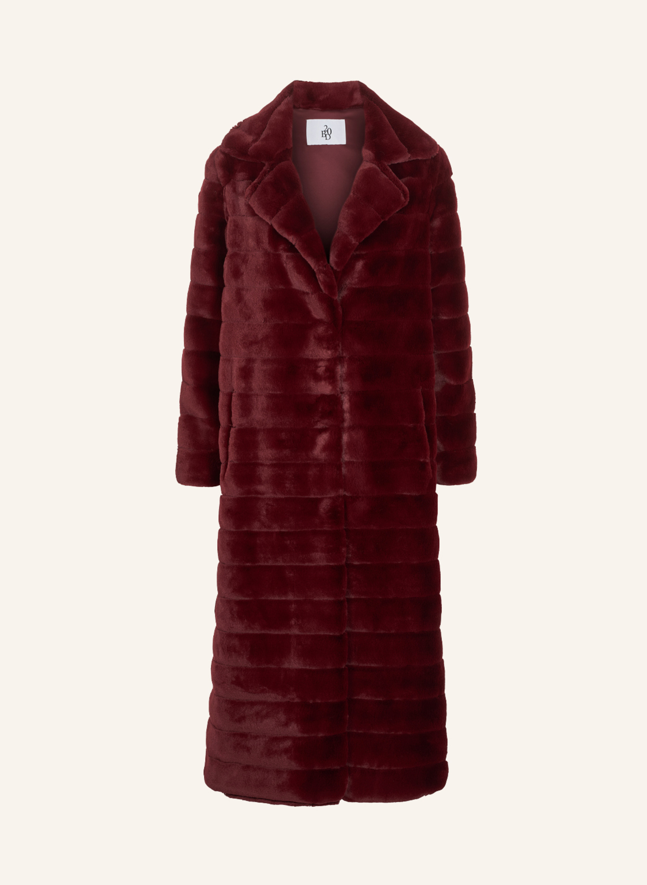 AMERICANDREAMS Faux Fur Coat Long Bailey