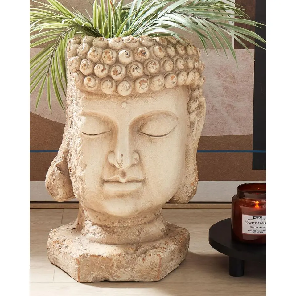 BUTOMUS - Bloempot - Zandbeige - Magnesium