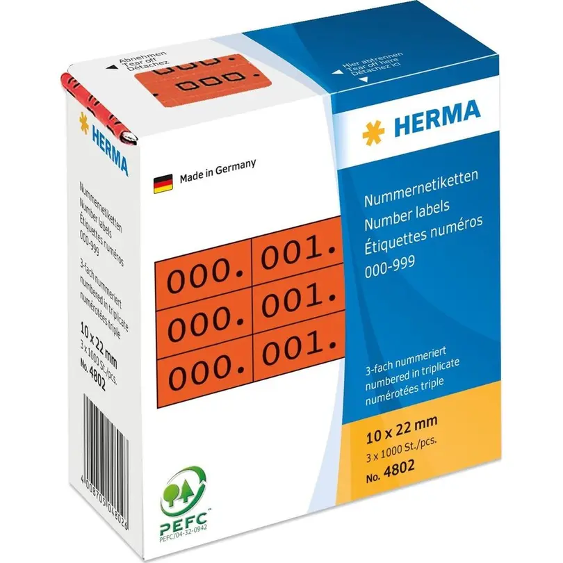 Etiketten Nummer-Etiketten