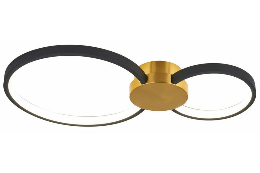 Lampa sufitowa Condida czarno-złota LED 1x20W 3000 / 4000K 1600lm Reality