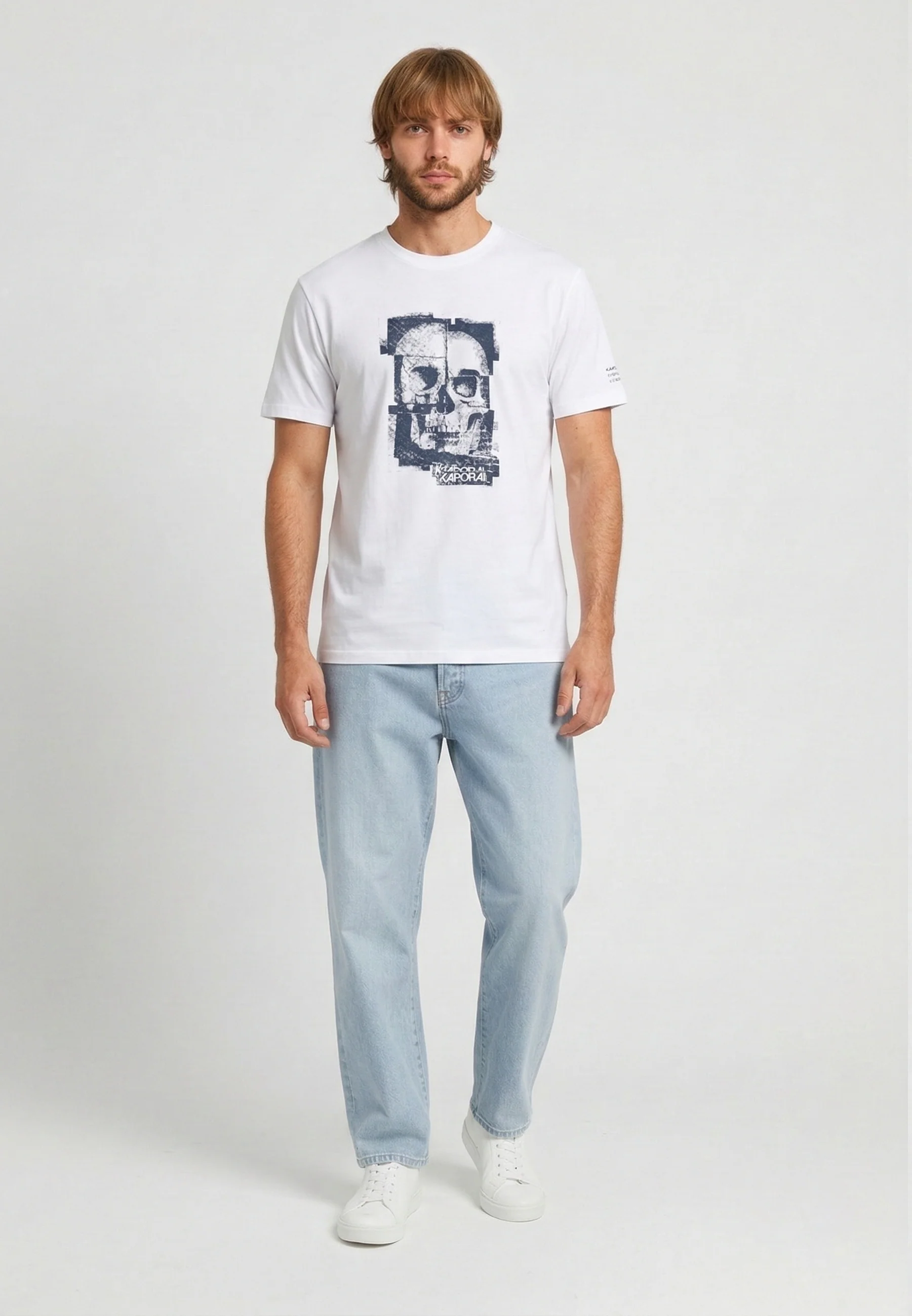 T-shirt manches courtes regular blanc coton BERTO