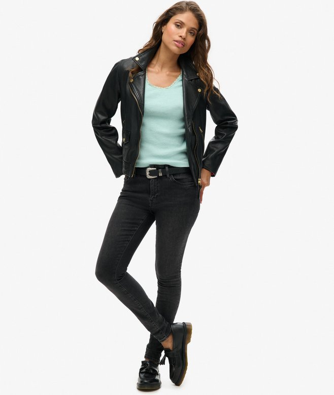 Athletic Essentials Lace Trim Vest Top