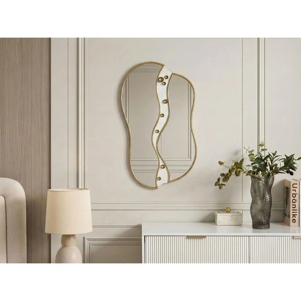 TAWLEY - Wandspiegel - Goud - IJzer