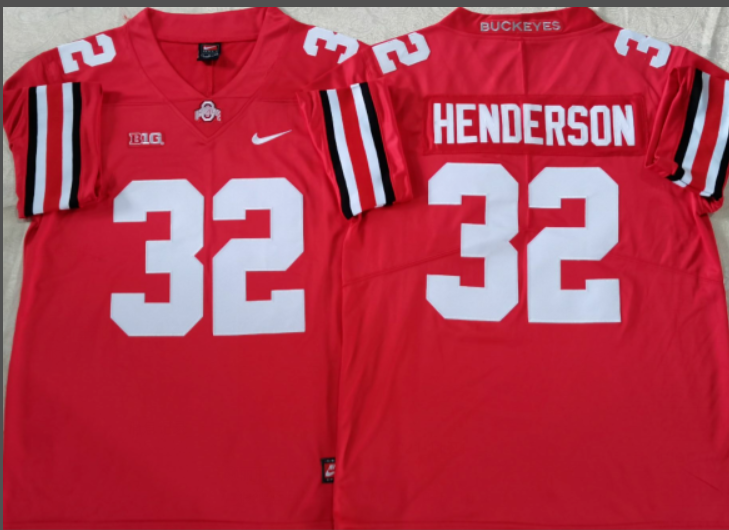 TreVeyon Henderson NCAA Ohio State Buckeyes Nike Vapor Limited Jersey