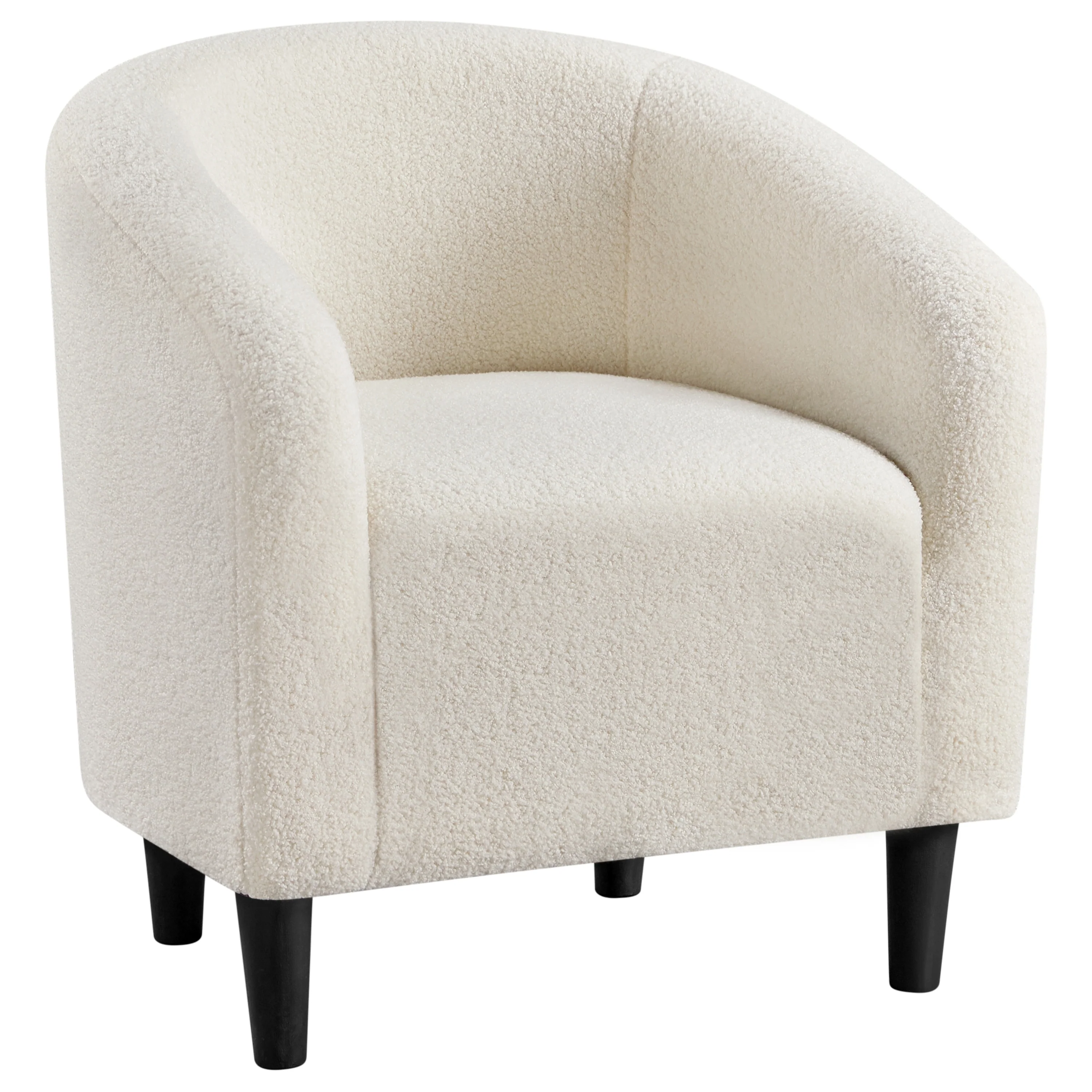 Yaheetech Club Chair Accent Barrel Chair Upholstered Arm Chair