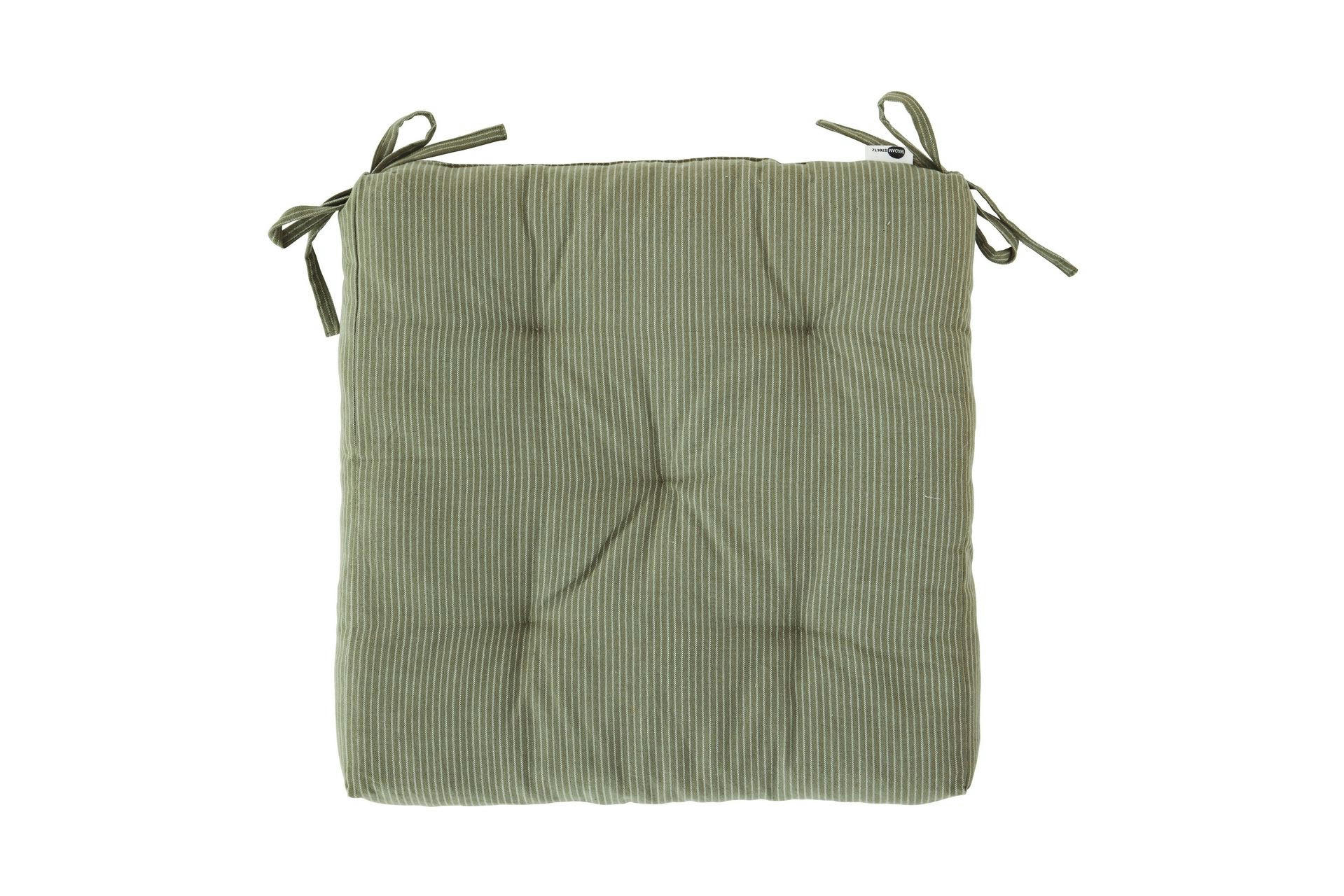 FAZA - Coussin de chaise en coton vert