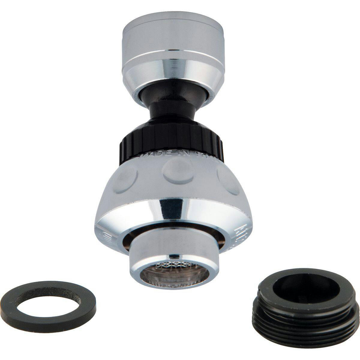 PlumbShop Danze Male Aerator for Danze Faucets, Black & Chrome