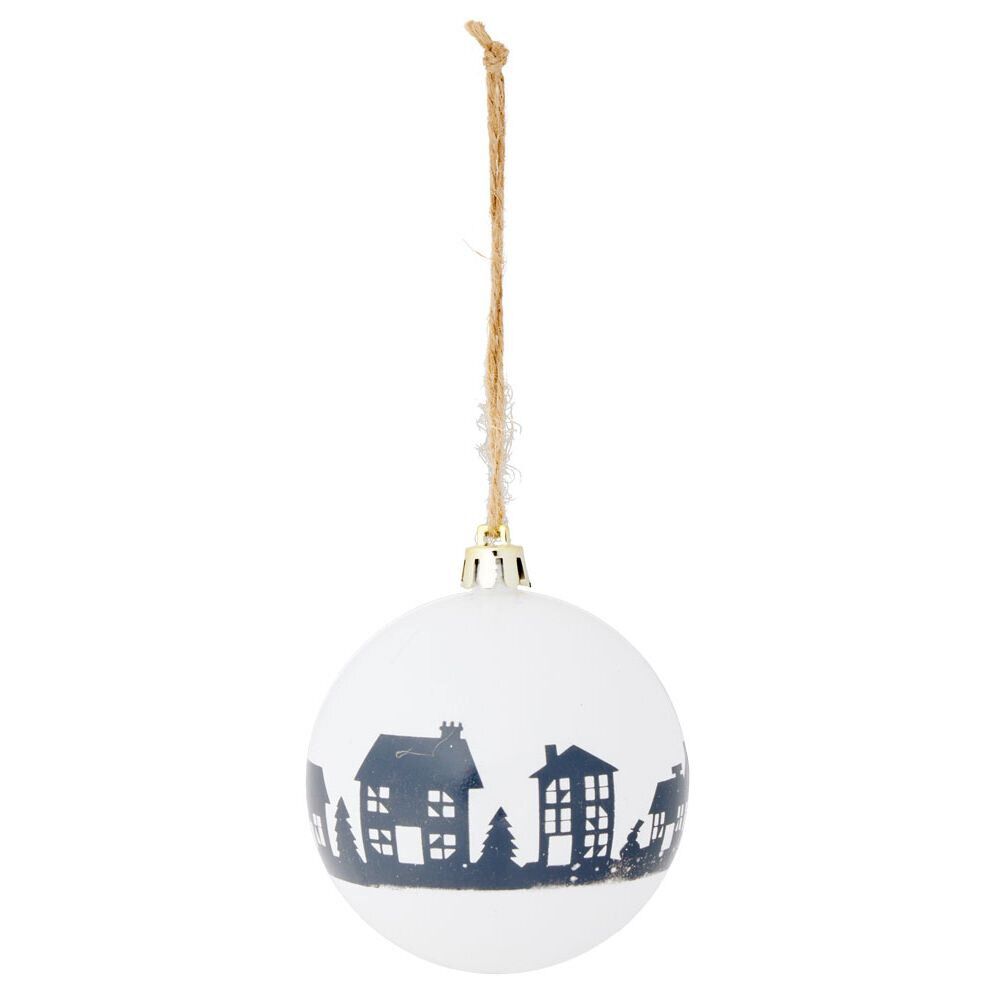 Boule de No&euml;l village Ø8cm