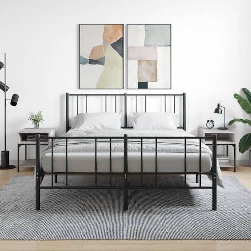 NNEVL Bedside Tables 2 pcs Grey Sonoma 40x41x50 cm Engineered Wood