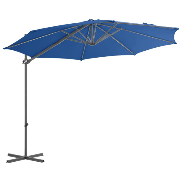 Parasol ogrodowy Niebieski 300 x 255 cm vidaXL