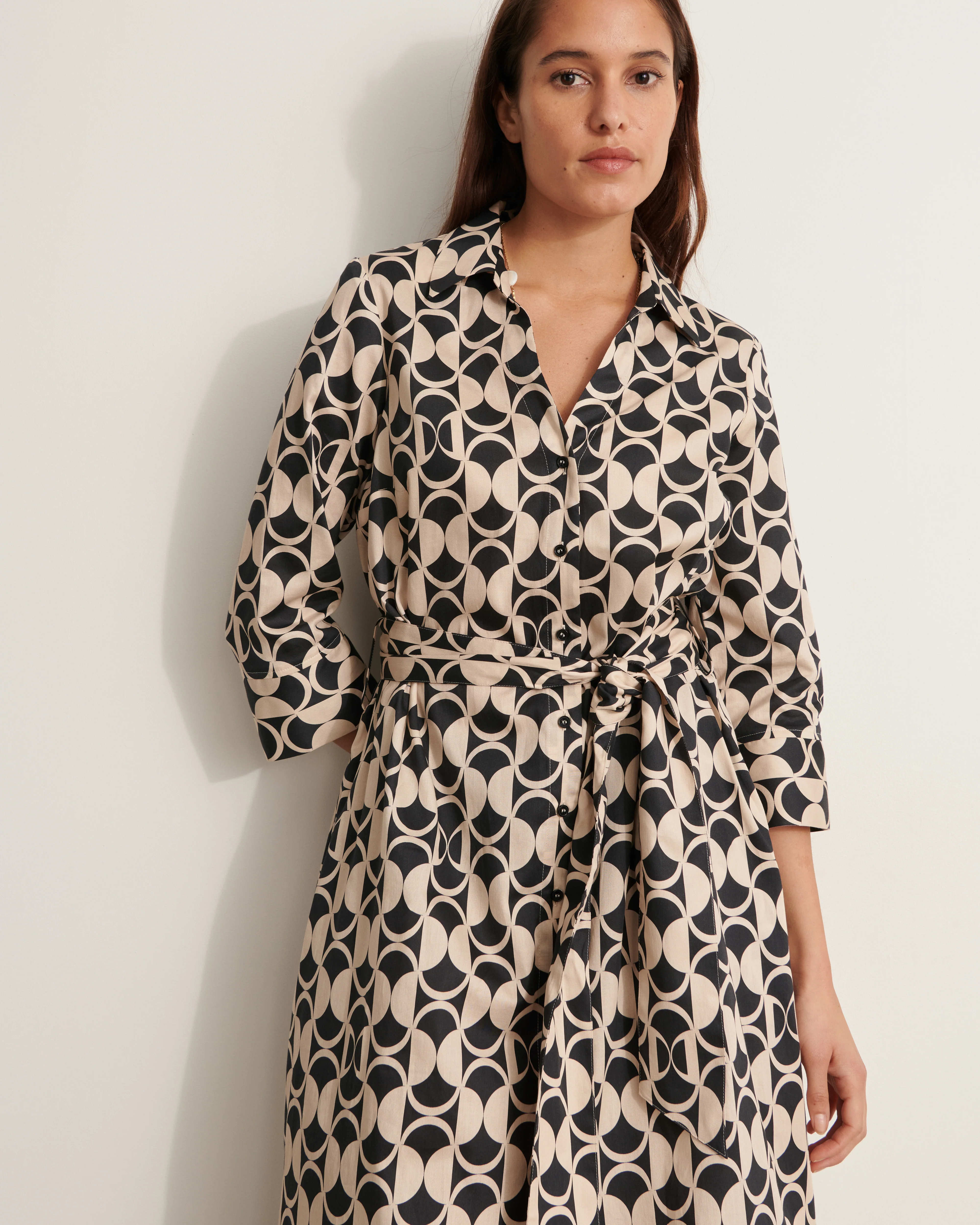 Robe chemisier midi ROSAS/11154/670