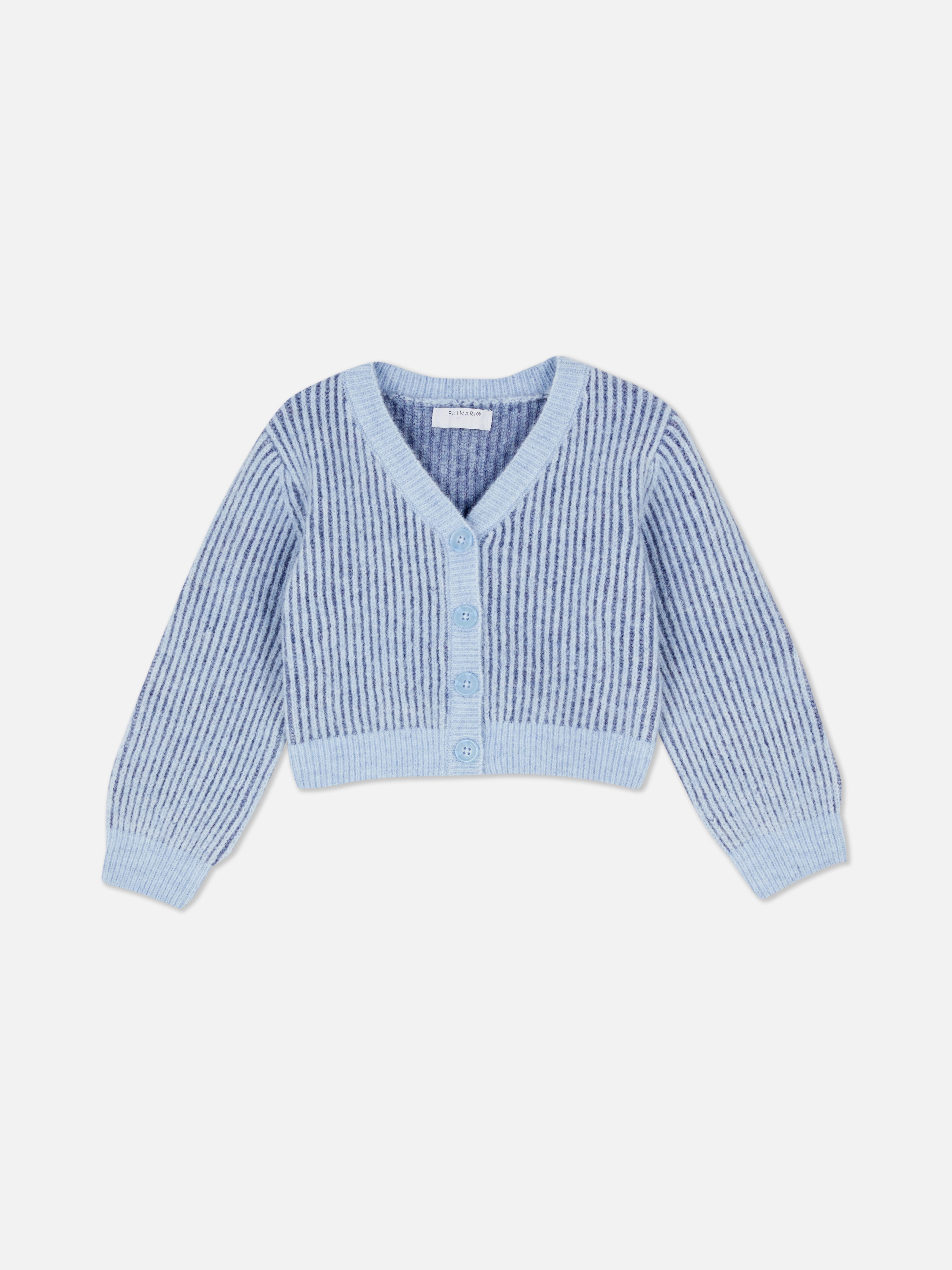 1.5-8yrs | Ribbed V-Neck Cardigan